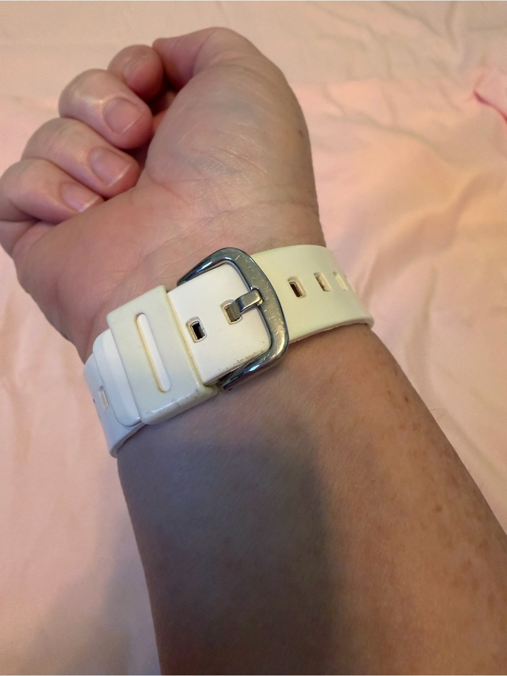 Casio Baby-G BA-110 Analog-Digital Watch in white with a rose gold metallic face - Picture 3 of 5